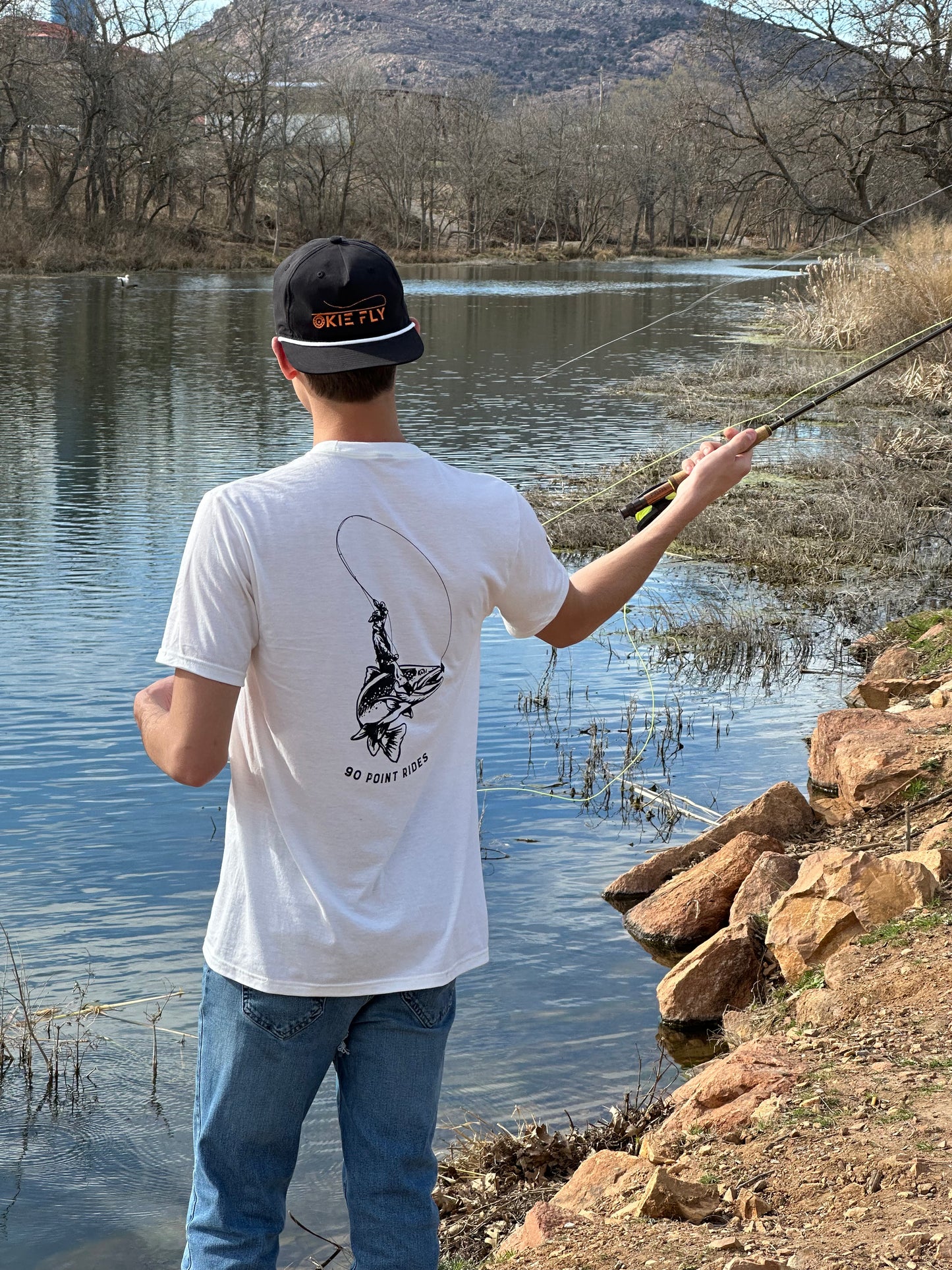 Cowboy Trout Tee - Natural