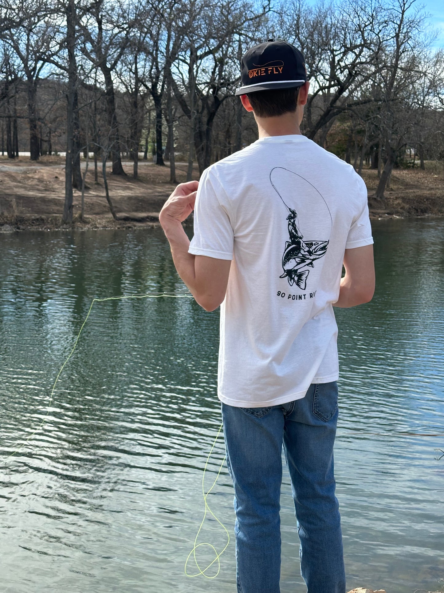 Cowboy Trout Tee - Natural