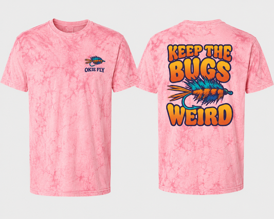 Keep the Bugs Weird Tee - Hibiscus Colorblast