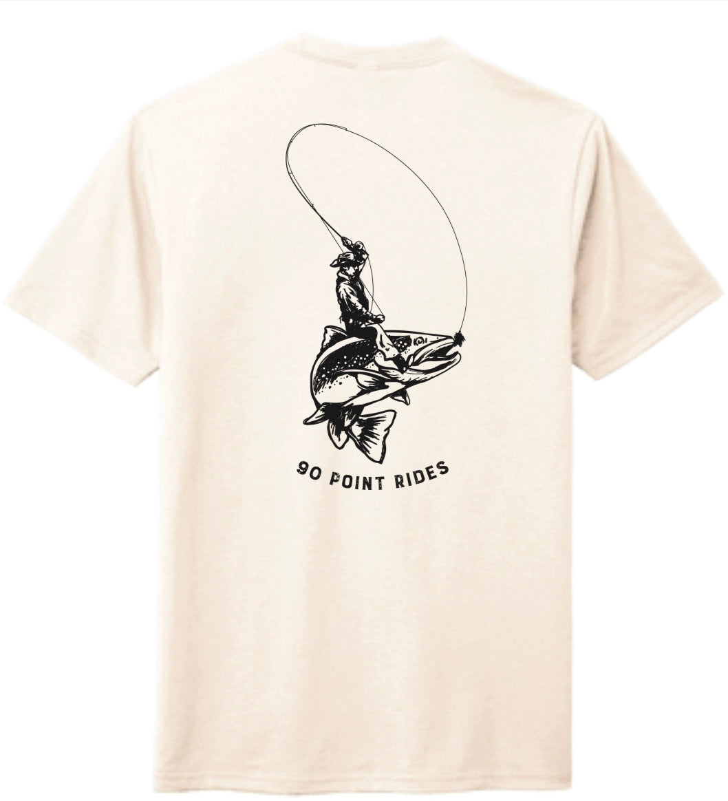 Cowboy Trout Tee - Natural