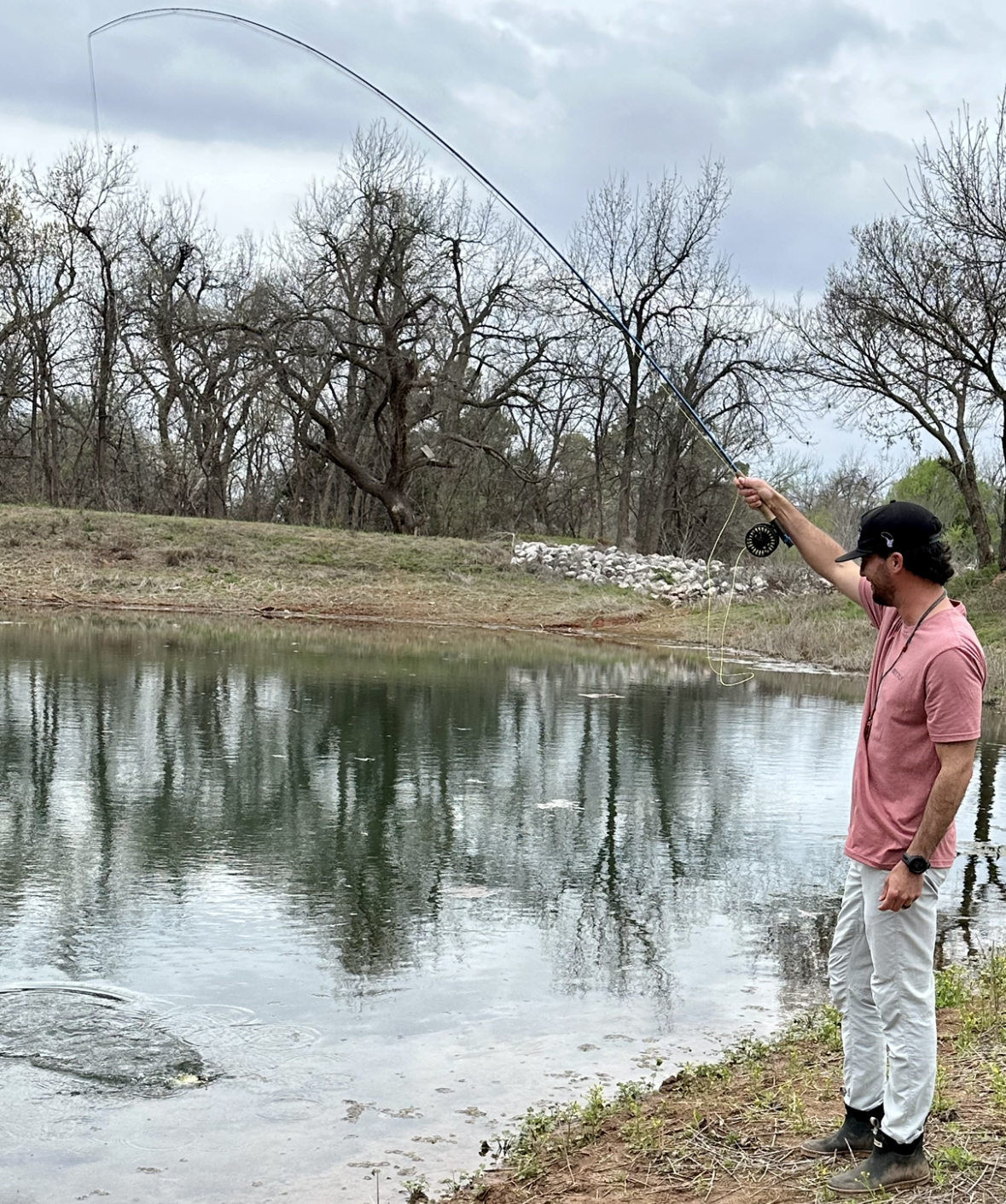 Cowboy Trout Tee - Brush Frost