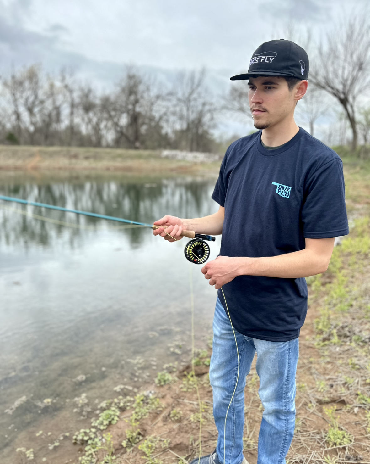 Funky Fish Tee - Navy