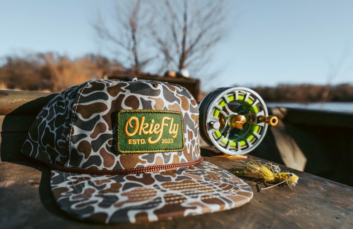 Green Patch Camo Rope Hat
