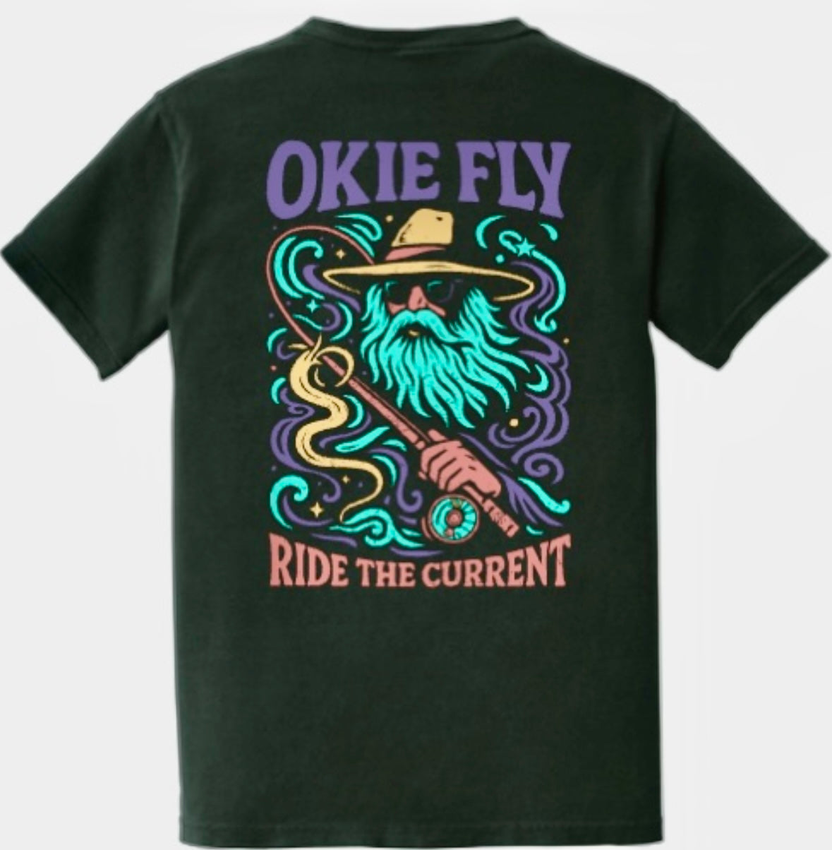Trippy Wizard Tee - Black