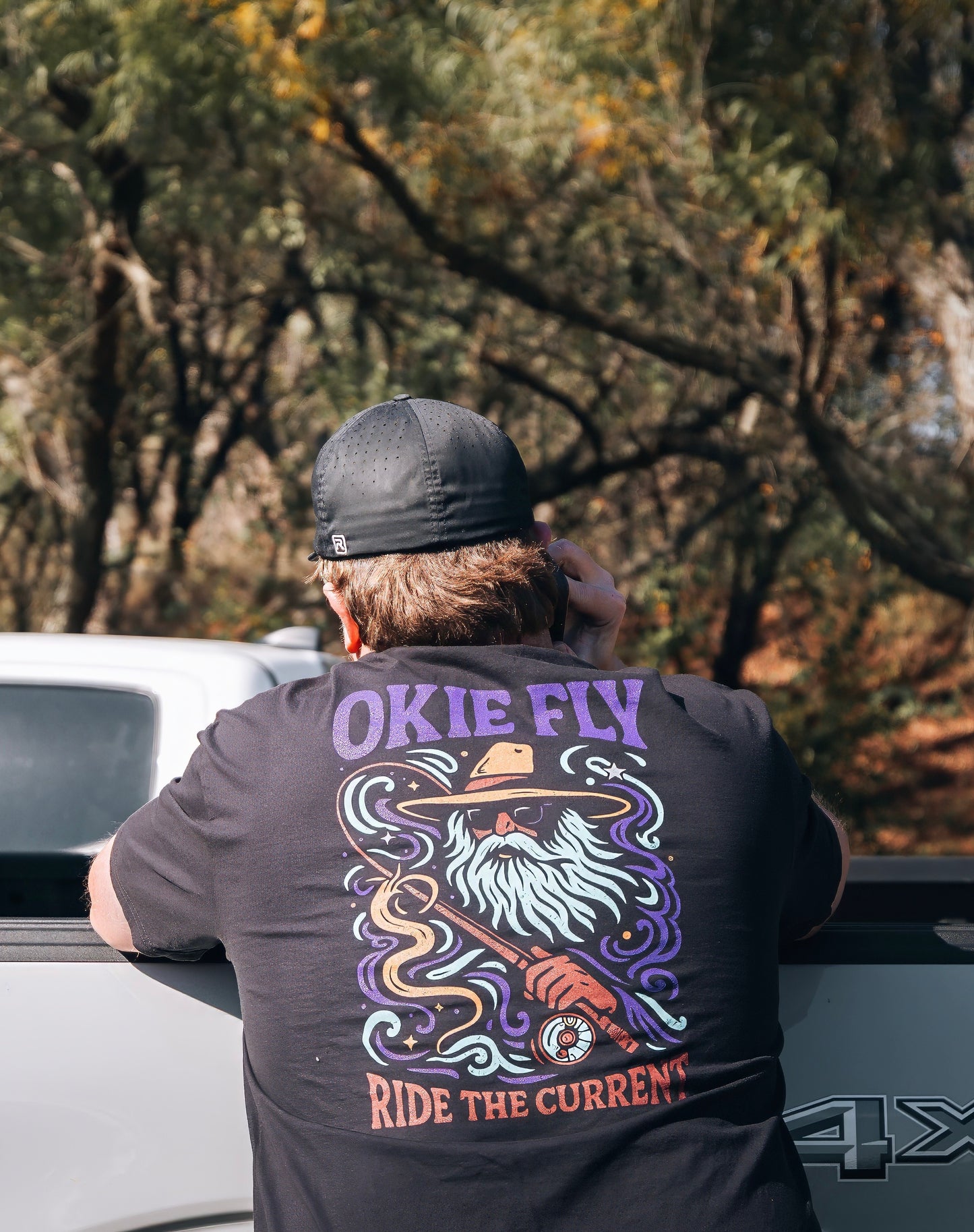 Trippy Wizard Tee - Black
