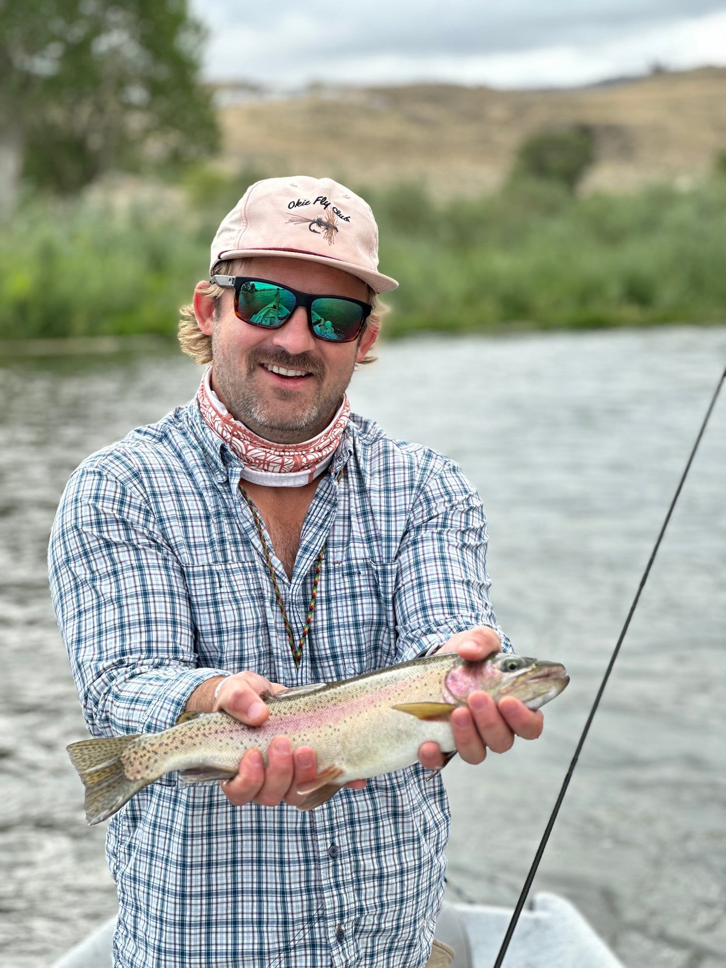 Okie Fly Club Pink Faded Hat